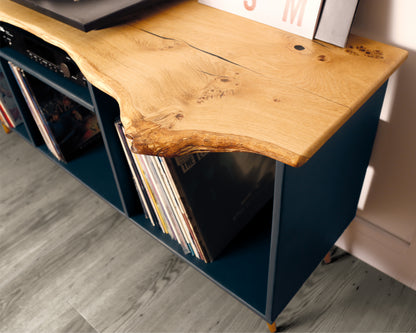 Custom size Live Edge Vinyl/Turntable cabinet - Large